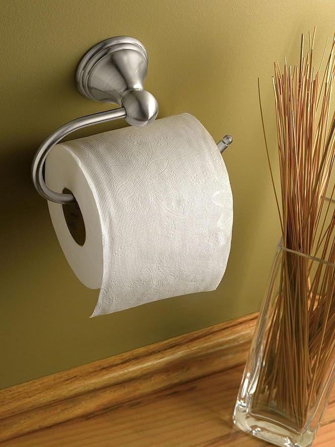 Bisman Brushed Nickel Toilet Tissue Roll Holder, For Household and Commercial Use, Practical and Elegant With Concealed Mounting Screws -BMBA009 Bisman Brushed Nickel Toilet Tissue Roll Holder, For Household and Commercial Use, Practical and Elegant With Concealed Mounting Screws -BMBA009